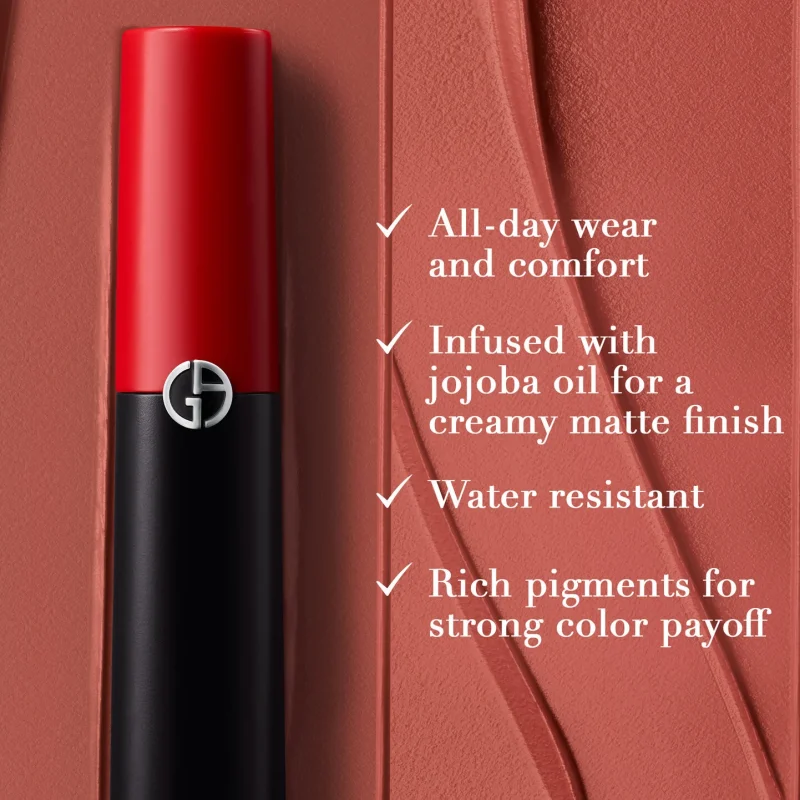 Giorgio Armani Beauty Lip Power Matte мат кармин за усни 4ml 5 Giorgio Armani Beauty Lip Power Matte мат кармин за усни 4ml 4