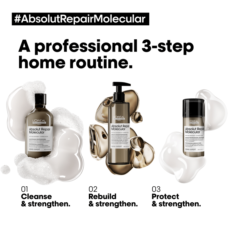 L'Оreal Professionnel Absolut Repair Molecular маска без одмивање за обновување на молекуларната структура на влакното 100мл 6