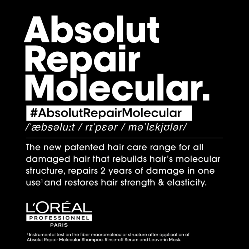 L'Оreal Professionnel Absolut Repair Molecular маска без одмивање за обновување на молекуларната структура на влакното 100мл 14