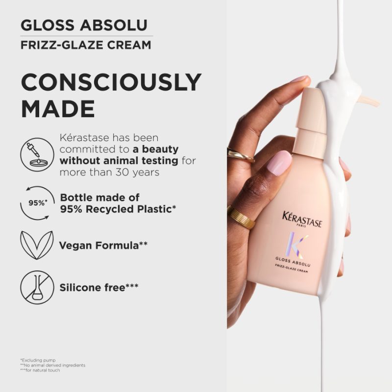 Kérastase Gloss Absolu Frizz-Glaze Heat Protecting Cream измазнувачка стајлинг крема за нормална до густа коса склона кон frizz 15 Kérastase Gloss Absolu Frizz-Glaze Heat Protecting Cream измазнувачка стајлинг крема за нормална до густа коса склона кон frizz 14
