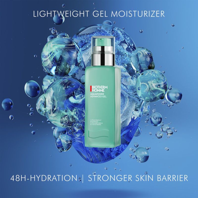 Biotherm Homme Aquapower Advanced Gel хидратантна ревитализирачка гел крема за лице за нормална до комбинирана кожа за мажи 10