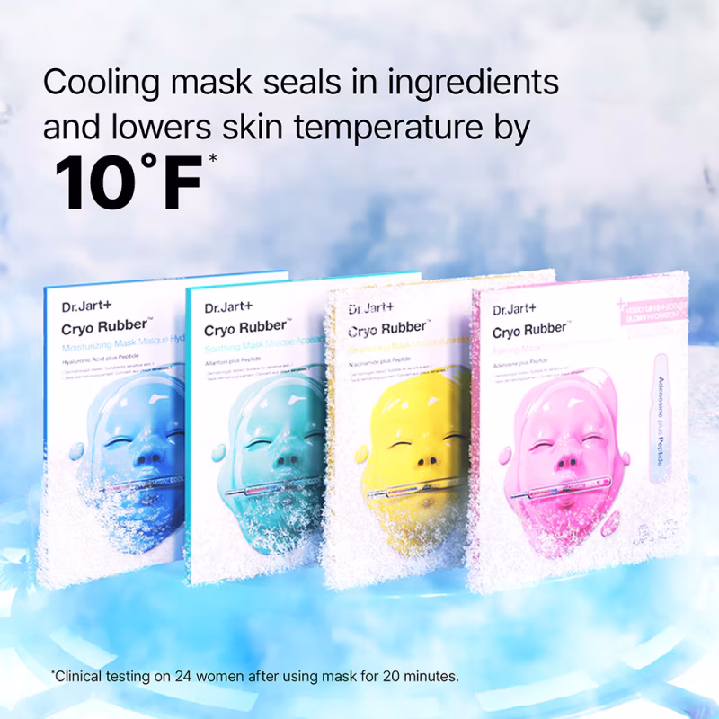 Dr.Jart+ Cryo Rubber™ Soothing Mask смирувачка маска за лице со алантоин и пептиди 4g 10