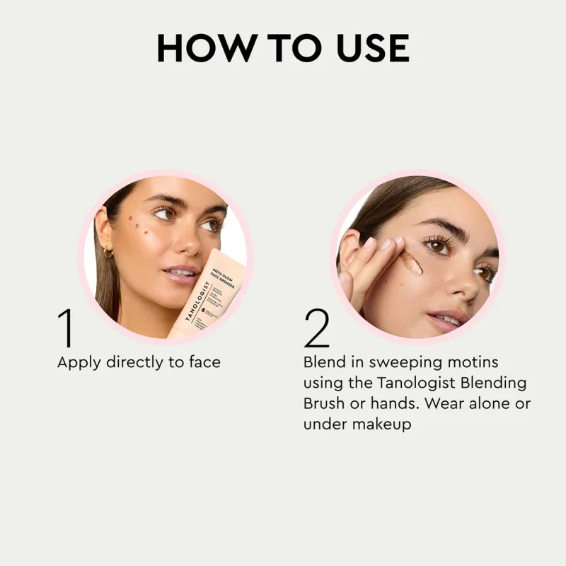 Tanologist Insta Glow Instant Face Bronzer бронзер за инстантно потемнување на лицето 60ml 8