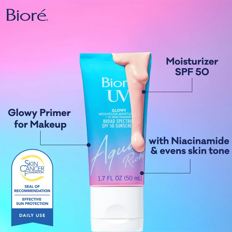 Bioré UV Aqua Rich Glow Enhancing Moisturizer SPF 50 5 Bioré UV Aqua Rich Glow Enhancing Moisturizer SPF 50 4