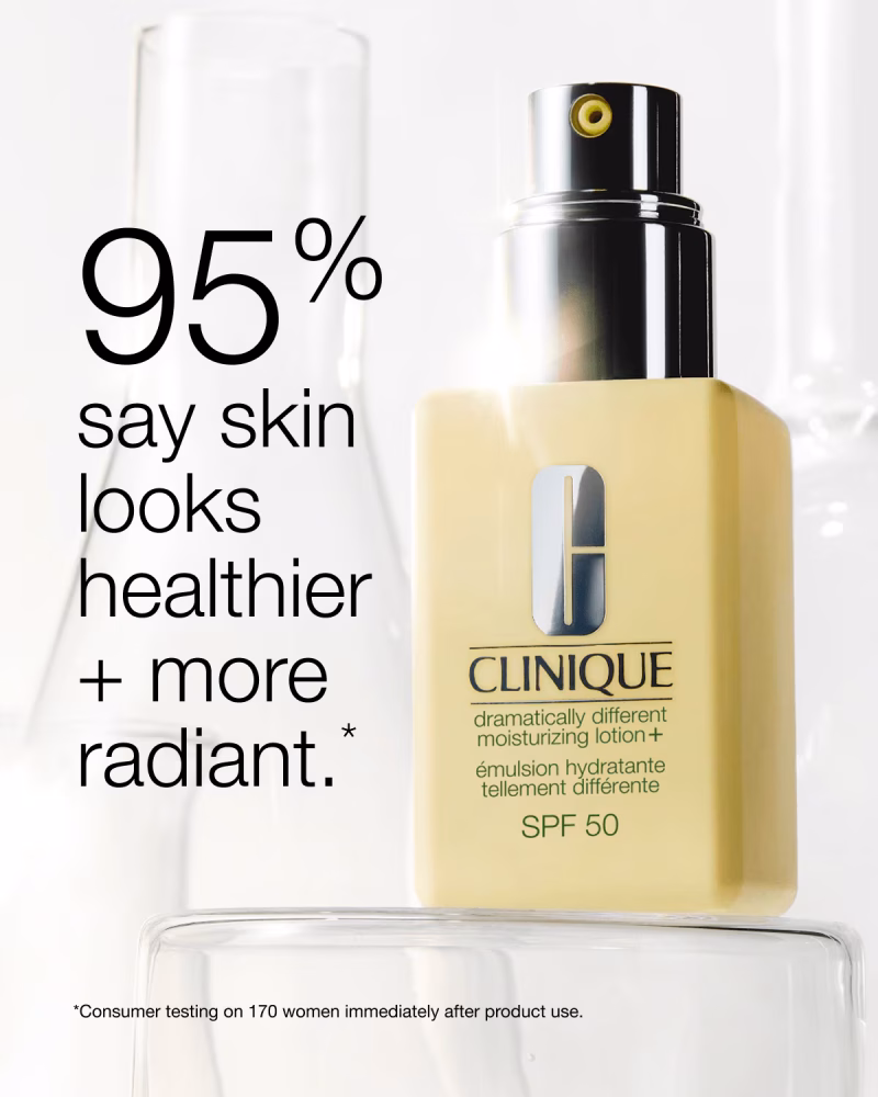 Clinique Dramatically Different Moisturizing Lotion+™ SPF 50 дневен навлажнувачки лосион со заштитен фактор за сите типови кожа 3 Clinique Dramatically Different Moisturizing Lotion+™ SPF 50 дневен навлажнувачки лосион со заштитен фактор за сите типови кожа 2