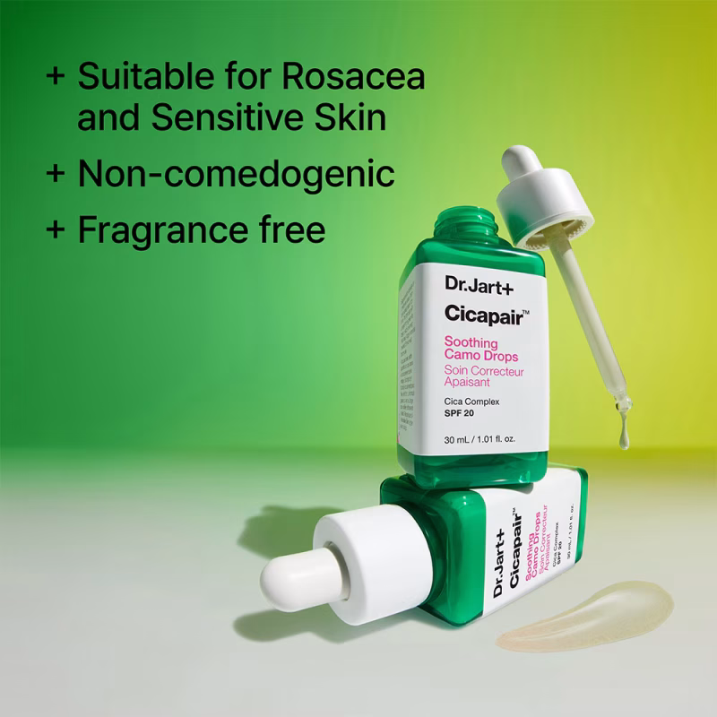 Dr.Jart+ Cicapair™ Soothing Camo Drops SPF 20 нијансирани капки со лесна прозрачна покривност и заштита од сонце 30ml 8