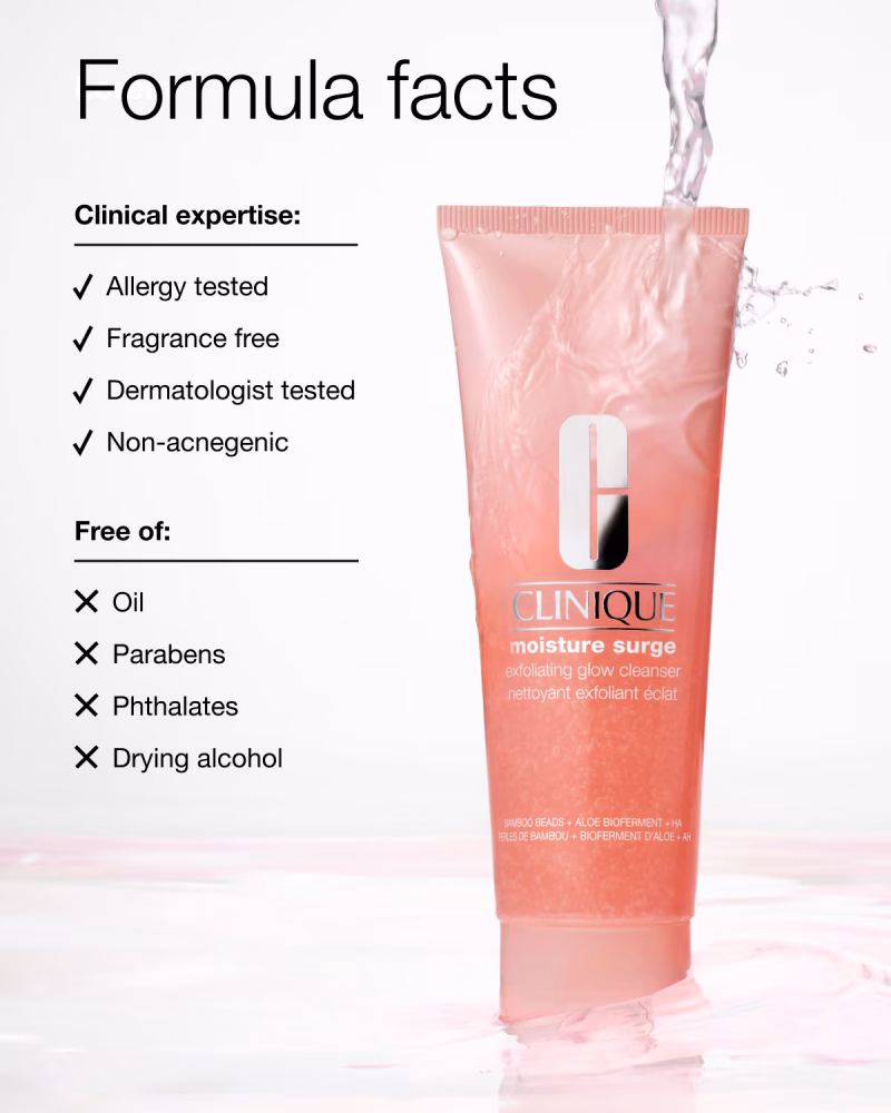 Clinique Moisture Surge™ Exfoliating Glow Cleanser нежен чистач за лице за сите типови кожа 125ml 8