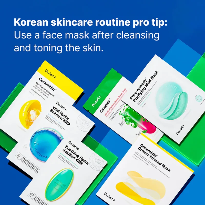 Dr.Jart+ Ceramidin™ Skin Barrier Moisturizing Mask хидратантна лист маска со Церамид NP и пантенол 22g 8