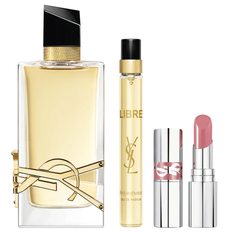 Yves Saint Laurent Libre Eau de parfum 90ml +travel size 10ml + мини Loveshine во нијанса 44 Nude Lavalliere 2