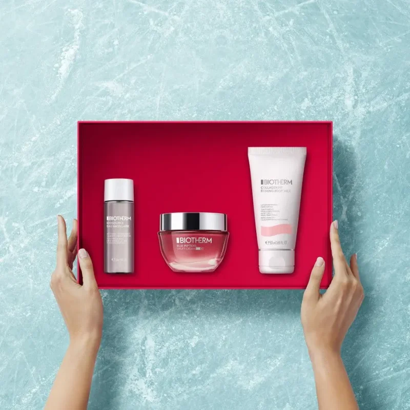 Biotherm Blue Peptides Uplift SPF 30 Set: Blue Peptides Uplift SPF 30 Cream 50ml + Biosource Eau Micellaire 30ml + Collagen Fit Firming Body Milk 50ml 4