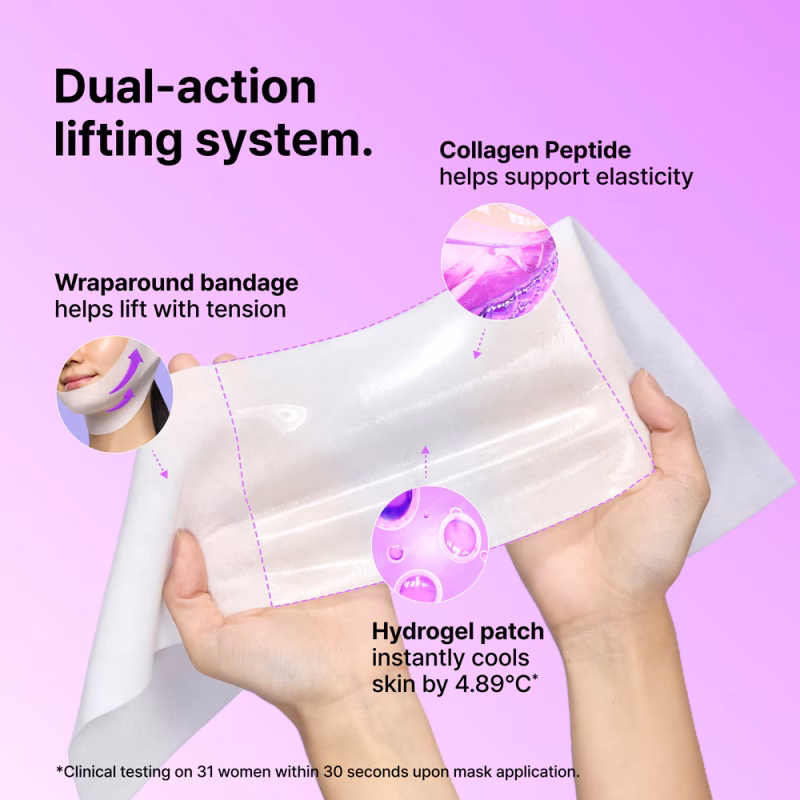 Dr.Jart+ Cryo-V Jawline Lifting Mask хидрогелна разладувачка маска за видливо скулптурирање и контурирање на вилицата 8g 13 Dr.Jart+ Cryo-V Jawline Lifting Mask хидрогелна разладувачка маска за видливо скулптурирање и контурирање на вилицата 8g 12
