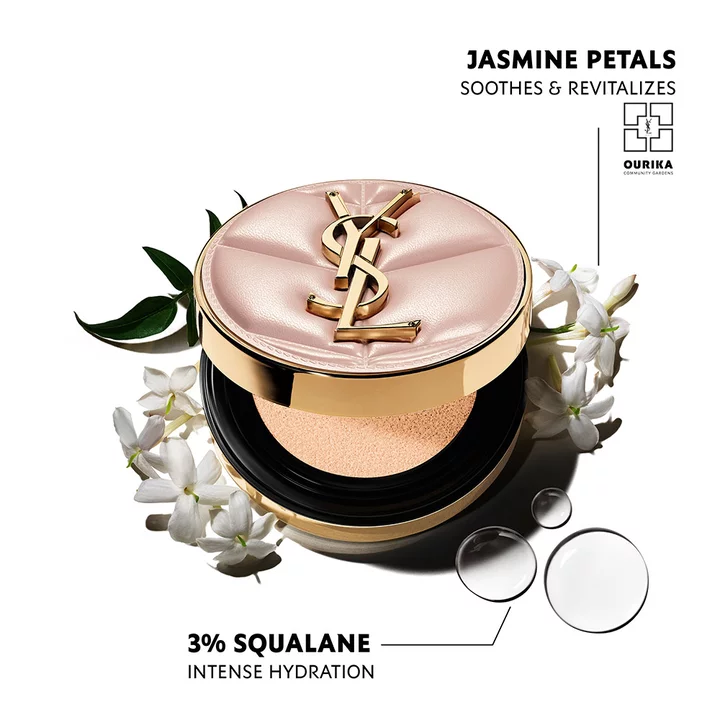Yves Saint Laurent Skin Affair Cushion Foundation Refill хидратантна корективна пудра со 72% серум 14g 6