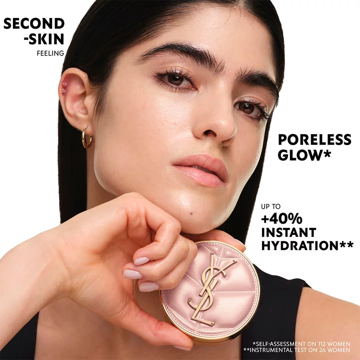 Yves Saint Laurent Skin Affair Cushion Foundation Refill хидратантна корективна пудра со 72% серум 14g 4